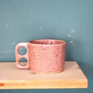 Tasse ADEKO - rose Coline mouchetté