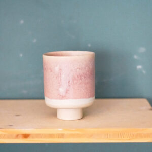 Tasse KAPPU GM - blanc mat et rose Coline