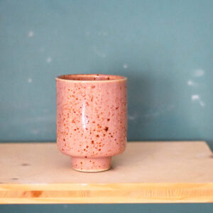 Tasse KAPPU GM - rose coline, mouchetté fin marron